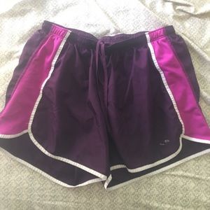 Purple champion athletic shorts